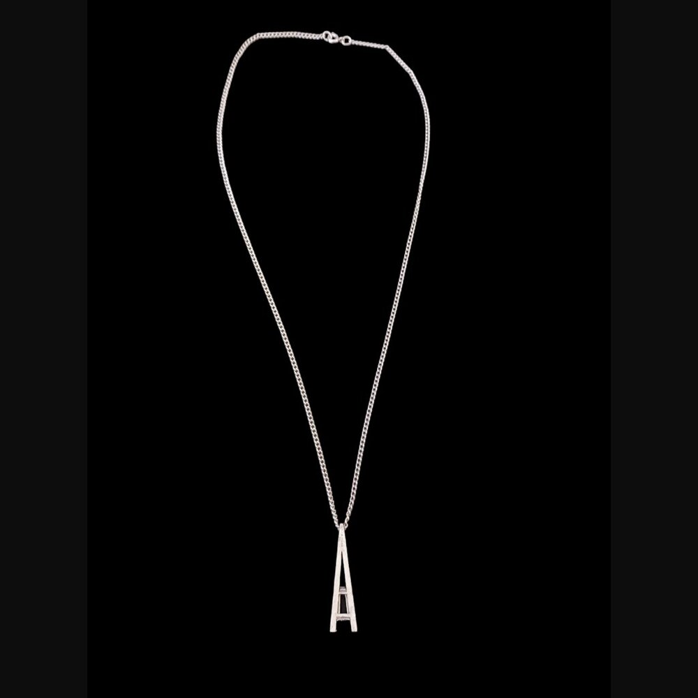 Vintage Avon Park East Collection Silver Tone Green Glass Stone Necklace 22" - Picture 6 of 7